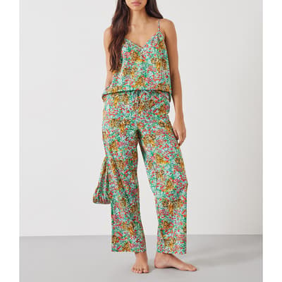 Tiger Floral Maeva Cotton Pyjama Set