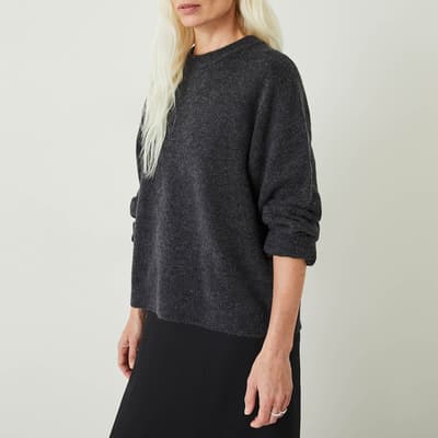 Charcoal Faris Wool Blend Jumper