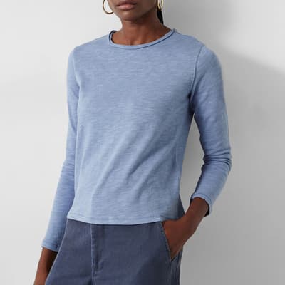 Blue Addison Cotton Top