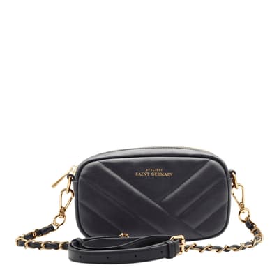 Black Quilted Crossbody Bag