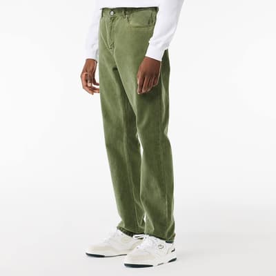 Khaki Straight Jeans