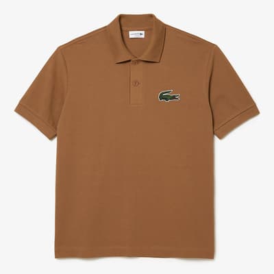 Brown Croc Polo Shirt