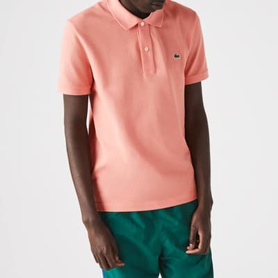 Salmon Short Sleeve Polo Shirt