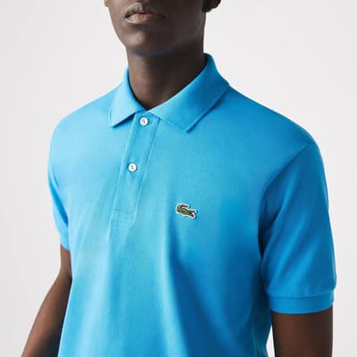 Bright Blue Short Sleeve Polo Shirt