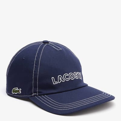 Navy Contrast Stitch Cap