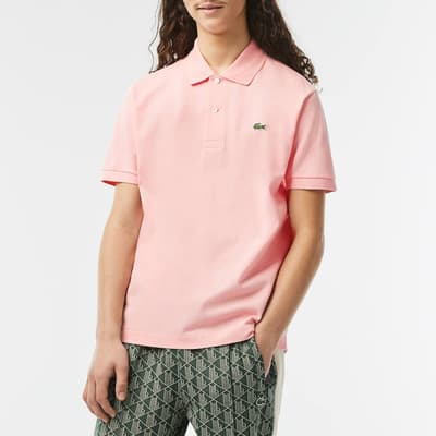 Pale Pink Short Sleeve Polo Shirt