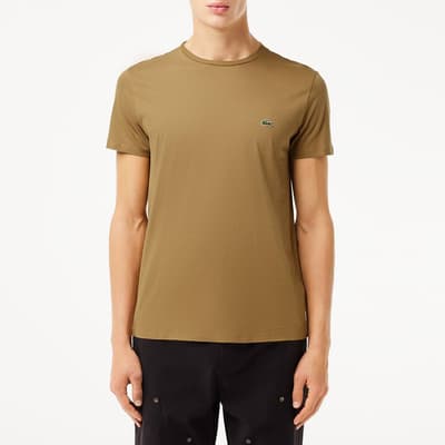 Camel Crew Neck T-Shirt