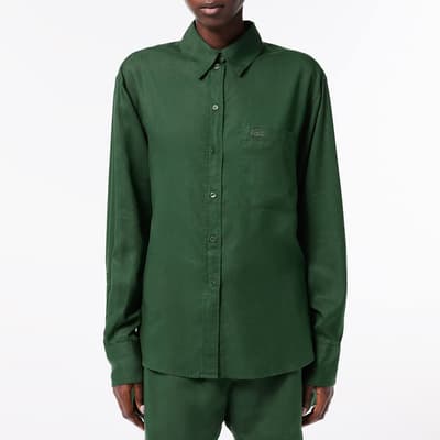 Green Loose Sleeve Shirt