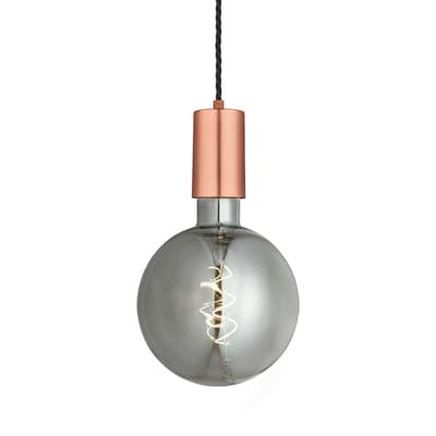 Sleek Large Edison Pendant - 1 Wire  - Copper