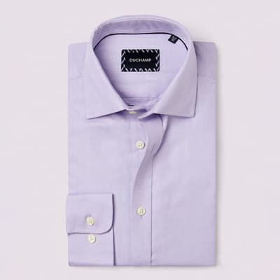 Lilac Royal Twill Cotton Shirt