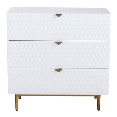 Bolero Chest of  Drawers, White