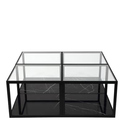 Tamon Coffee Table, Black Marble 