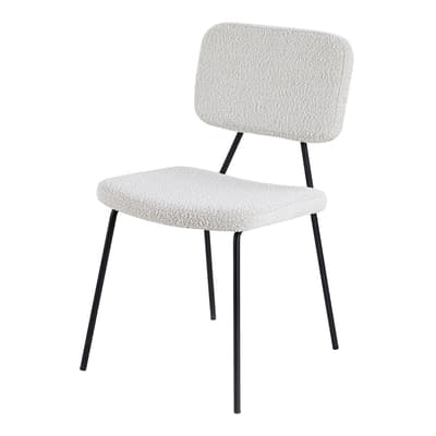 Tatini Dining Chair in Boucle Sand, Set of  2