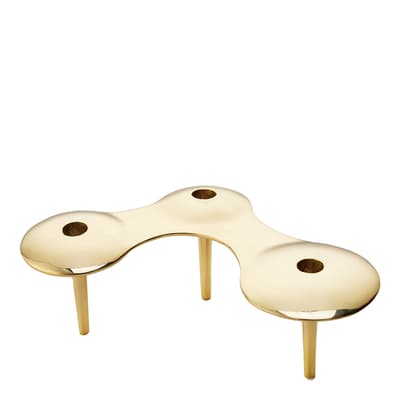 Gold Pools Candle Holder