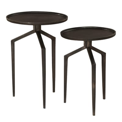 Spider Side Tables, Set of  2