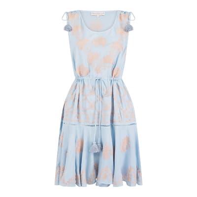 Blue-Taupe Ayana Nantucket Dress