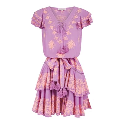 Lilac-Peach Iona Dress