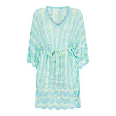 Aqua-Lime Paula Kaftan