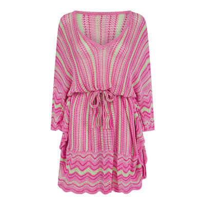 Pink-Lime Paula Kaftan