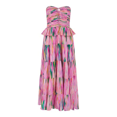 Pink Rocky Bloom Blur Dress