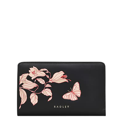 Black Butterfly Medium Bifold Purse