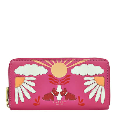 Coulis Rising Sun Rising Sun Large Zip Around Purse