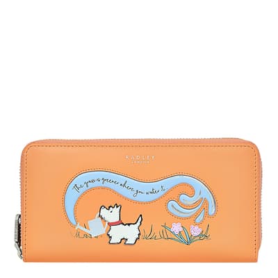 Apricot The Grass Is Greener The Grass Is Greener Large Zip Purse