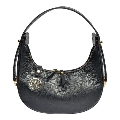 Roberta M Black Top Handle Bag