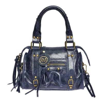 Roberta M Blue Crossbody Bag