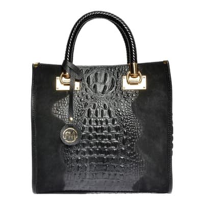 Roberta M Black Tote Bag