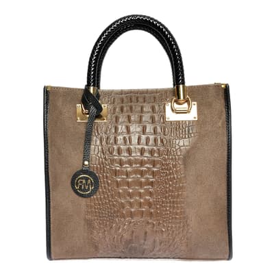 Roberta M Grey Tote Bag