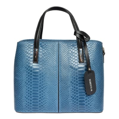 Roberta M Blue Top Handle Bag