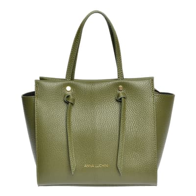 Anna Luchini Green Tote Bag