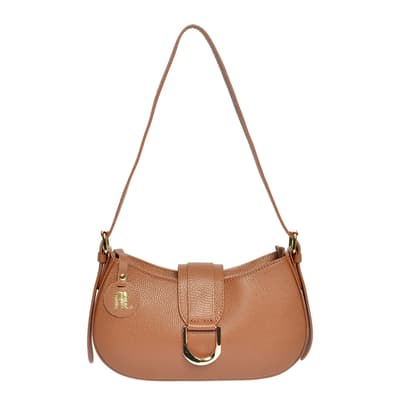 Anna Luchini Brown Top Handle Bag