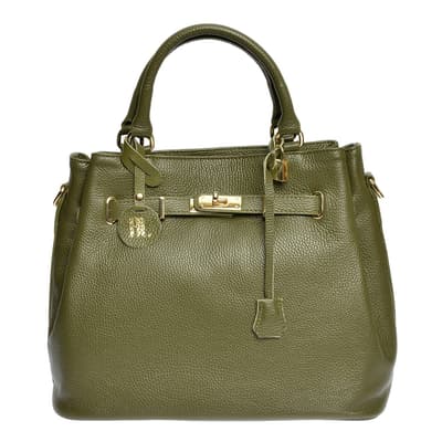 Anna Luchini Green Handbag