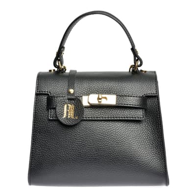 Anna Luchini Black Top Handle Bag