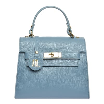 Anna Luchini Blue Top Handle Bag