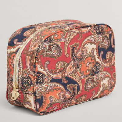 Multi Paisley Zip Wash Bag