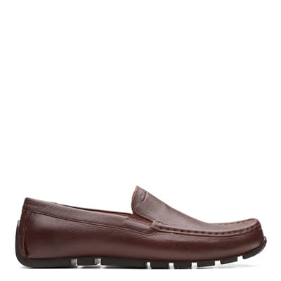 Men's Tan Clarkslite Bit Leather Loafers