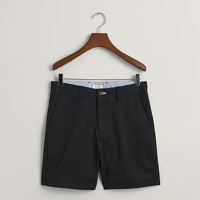 Teen's Black Chino Shorts