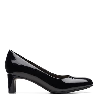 Women's Black Patent Kyndall Iris Court Shoes