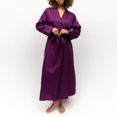 Purple Southbank Long Dressing Gown