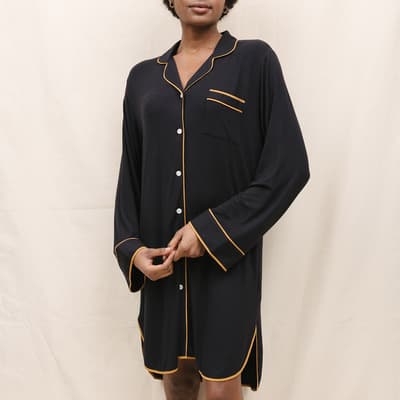 Black Brixton Liva Modal Jersey Nightshirt