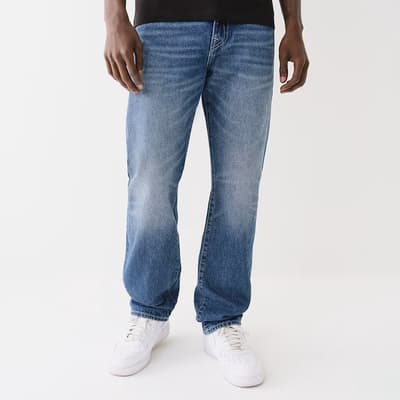 Blue Ricky Ladder Logo Jeans