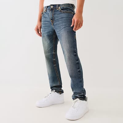 Dark Wash Rocco Super T Flap 32In Stretch Jeans