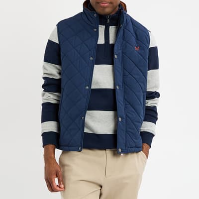 Navy Quilted Gilet