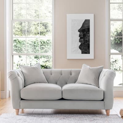 SAVE  £1134 - The Soho Medium Sofa, Velvet Chalk