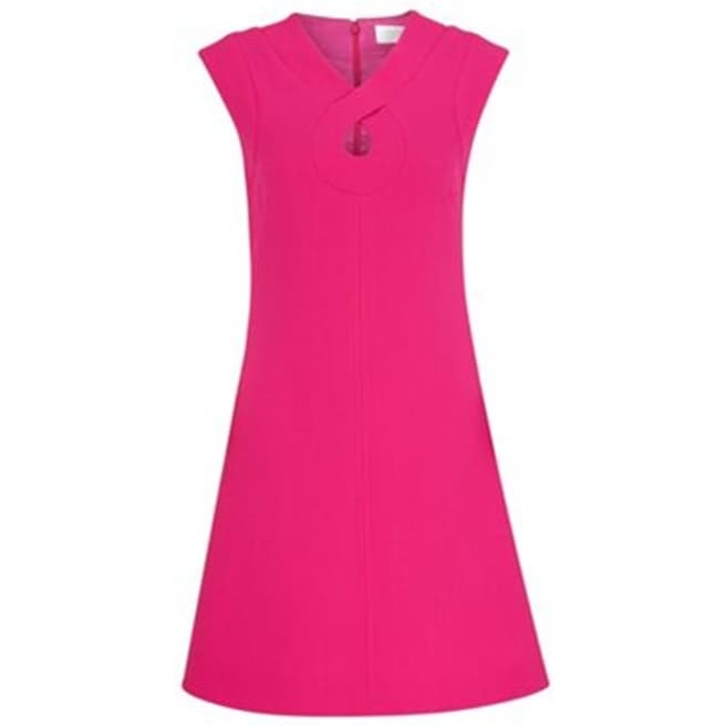 Goat Hot Pink Romeo Keyhole Wool Dress