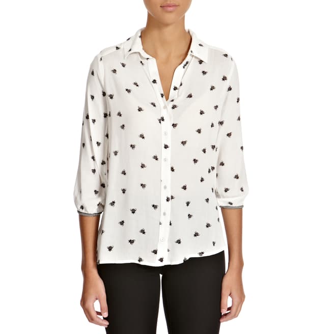 Ella Moss White/Black Honey Bee Shirt