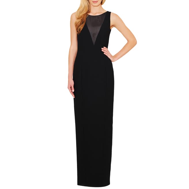 Damsel In A Dress Black Lalique Panel Insert Maxi Dress